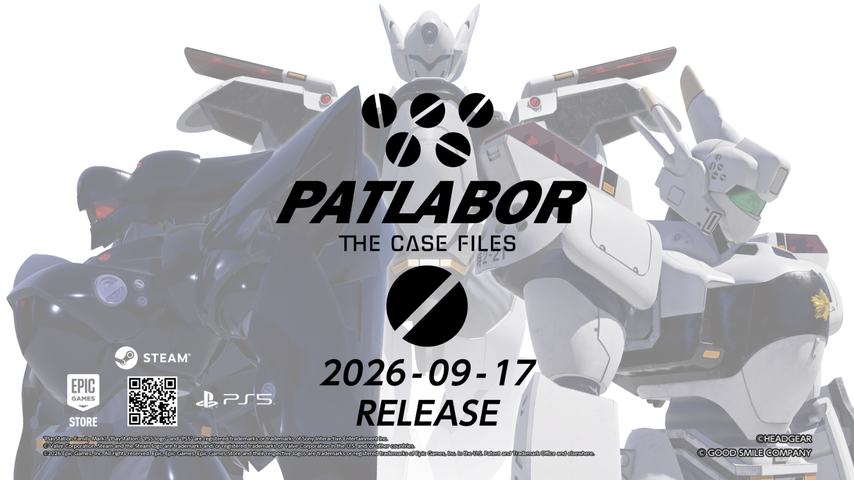 PS5/PC向け新作ゲーム『機動警察パトレイバー the Case Files』発売日が2026年9月17日（木）に決定！